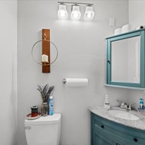 Half Bath on ground level.