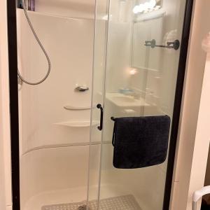 Walk-In Shower In Bathroom Attached To Primary Bed