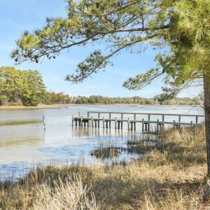 Dock at low tide