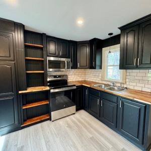 Subway tile backsplash