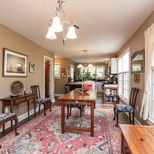Dining area looking into kitchen