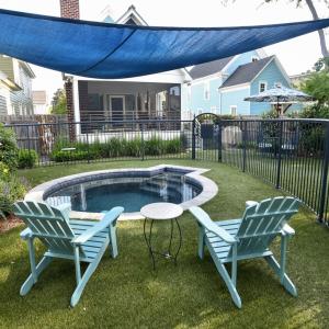 Plunge Pool with Sail Shade