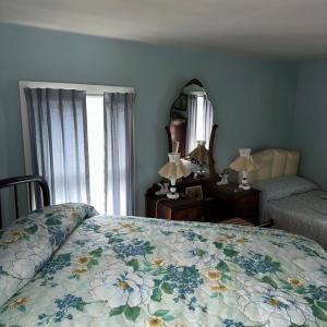 Bedroom at the top of the stairs