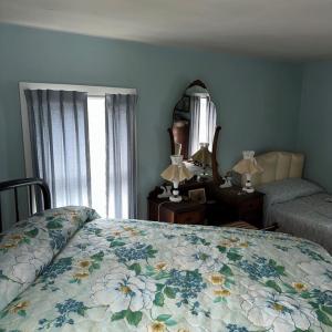 Bedroom at the top of the stairs