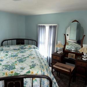 Bedroom at the top of the stairs