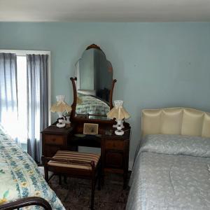 Bedroom at the top of the stairs