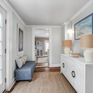 Oversized Hallway, Leading to the kitchen from the living room with access to the deck.