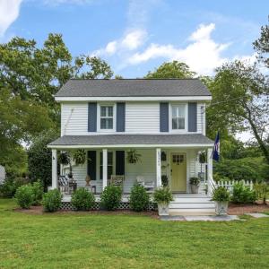 23345 Fairview Road, Cape Charles, Front yard with beautiful landscaping