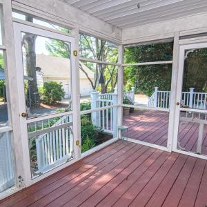 Private screened in porch