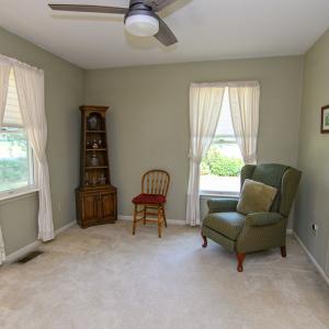 Sitting area in primary bedroom
