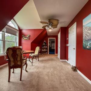 Upstairs entertainment area