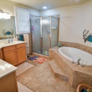 Primary Bath- Tub and Shower