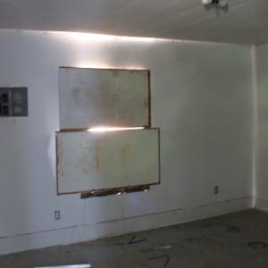 room to the right of the front door