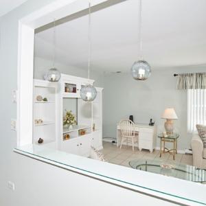 View onto livingroom