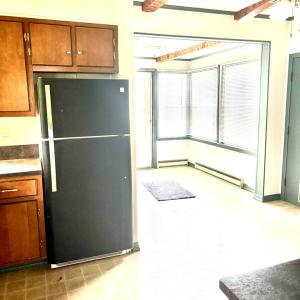 From dining room into kitchen