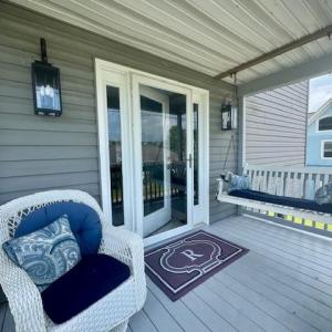 Main level covered porch.