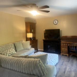 Living Room with NEW FLOORING