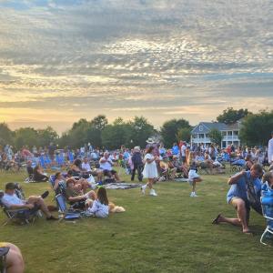 Attendees at concerts in Central Park