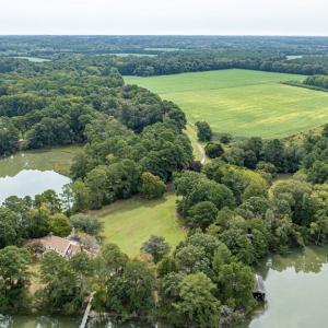 Aerial from Nassawadox Creek