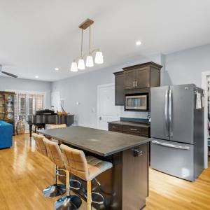 First level kitchen and living area