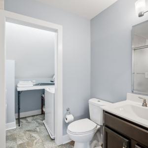 Third floor bathroom and laundry room