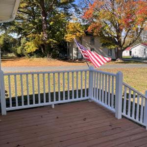 Deck off the primary bedroom