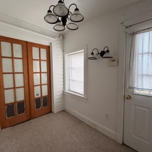 French doors in back rom