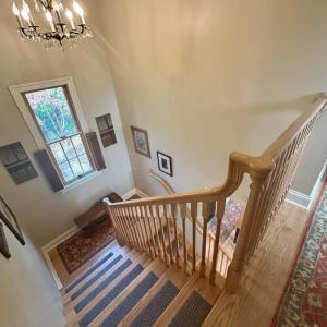 From the upstairs landing