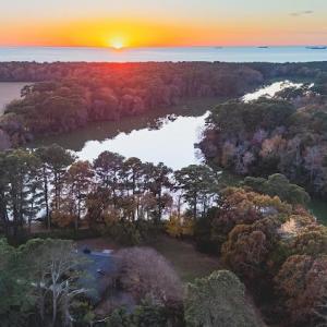 aerial view of home