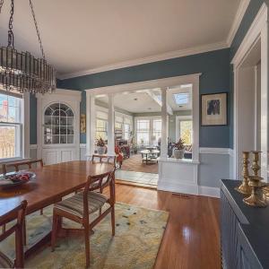Dining room looking into the family room