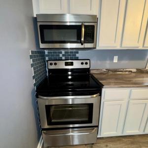 Newer stainless appliances.