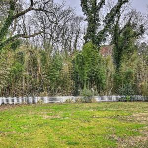 Spacious backyard with full fencing