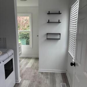 Downstairs laundry room with washer and dryer