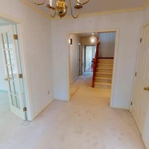 Formal living room on left.