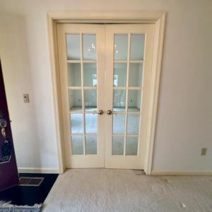 French doors to formal living room.