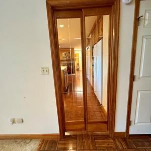 Kitchen door from foyer