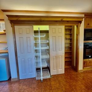 Pantry with pullout and lights
