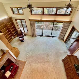 looking down from 2nd floor loft