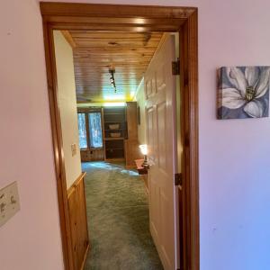 looking from primary bedroom to attached office/de