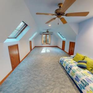 bedroom 3  with ensuite, could be a second primary bedroom as it has an attached bath