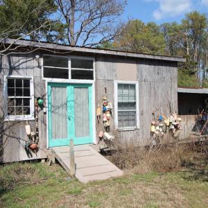 Workshop with woodstove