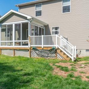 Rear - deck & sunroom