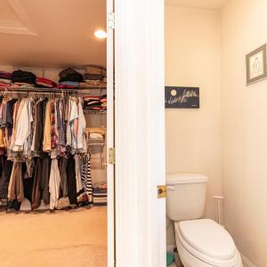 walk in closet and water closed