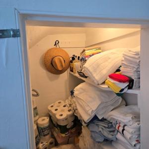 Large storage room upstairs bath