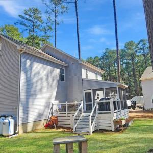 Large screened porch and open deck