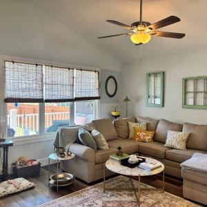 Living Room with Vaulted Ceilings