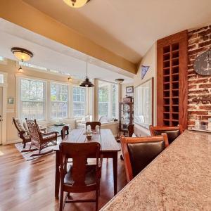 looking from kitchen towards sunroom