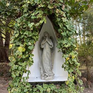 Alcove of ivy and angel