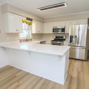Kitchen with Quartz countertops