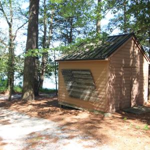 Storage shed.